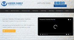 Desktop Screenshot of lernerchiropractic.com